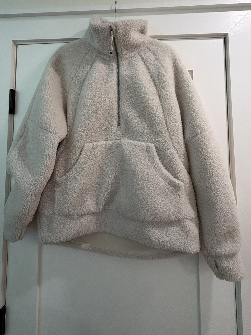 lululemon athletica Cream Sherpa Half-Zip Pullover